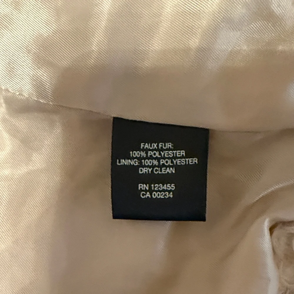 Design Lab Lord & Taylor Cream Teddy Vest